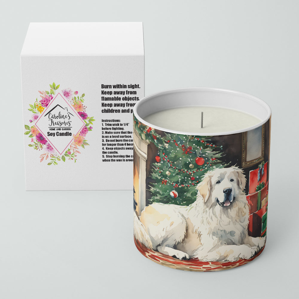 Great Pyrenees Cozy Christmas Decorative Soy Candle