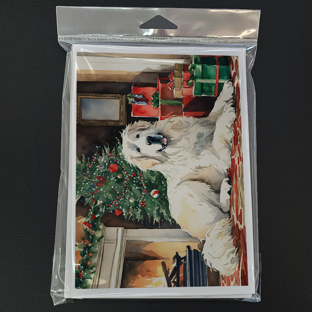 Great Pyrenees Cozy Christmas Greeting Cards Pack of 8