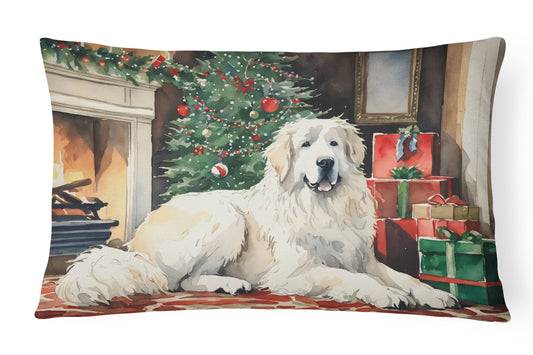 Buy this Great Pyrenees Cozy Christmas Throw Pillow