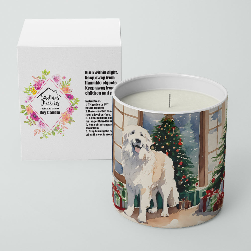 Great Pyrenees Cozy Christmas Decorative Soy Candle