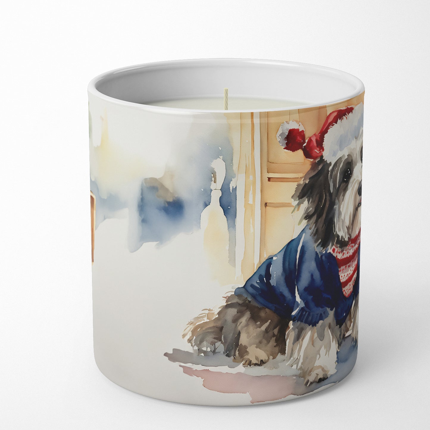 Buy this Havanese Cozy Christmas Decorative Soy Candle