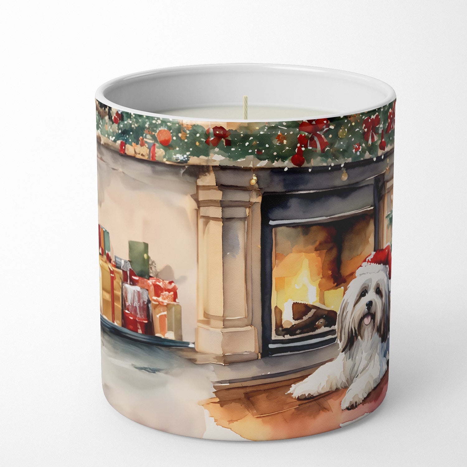Buy this Havanese Cozy Christmas Decorative Soy Candle