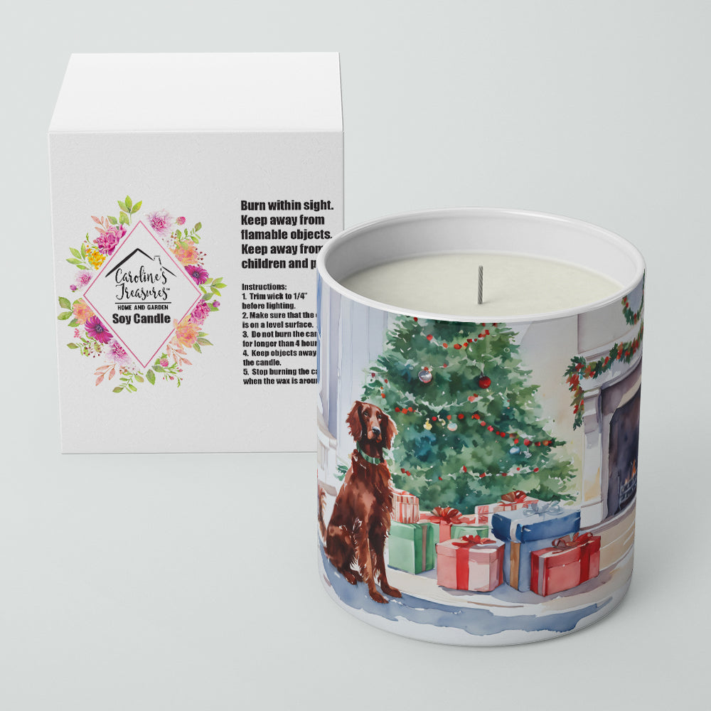 Irish Setter Cozy Christmas Decorative Soy Candle