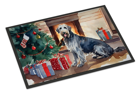 Buy this Irish Wolfhound Cozy Christmas Doormat