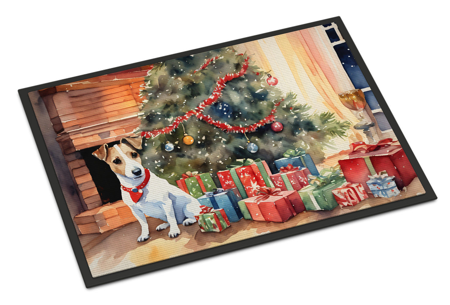 Buy this Jack Russell Terrier Cozy Christmas Doormat