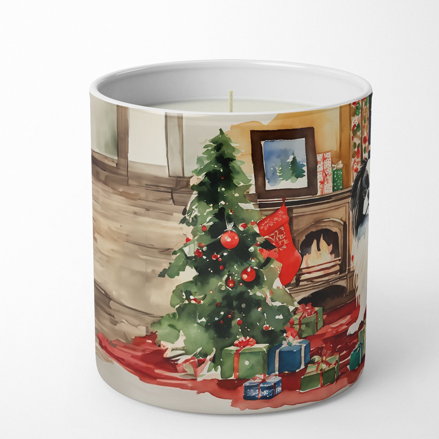 Buy this Japanese Chin Cozy Christmas Decorative Soy Candle