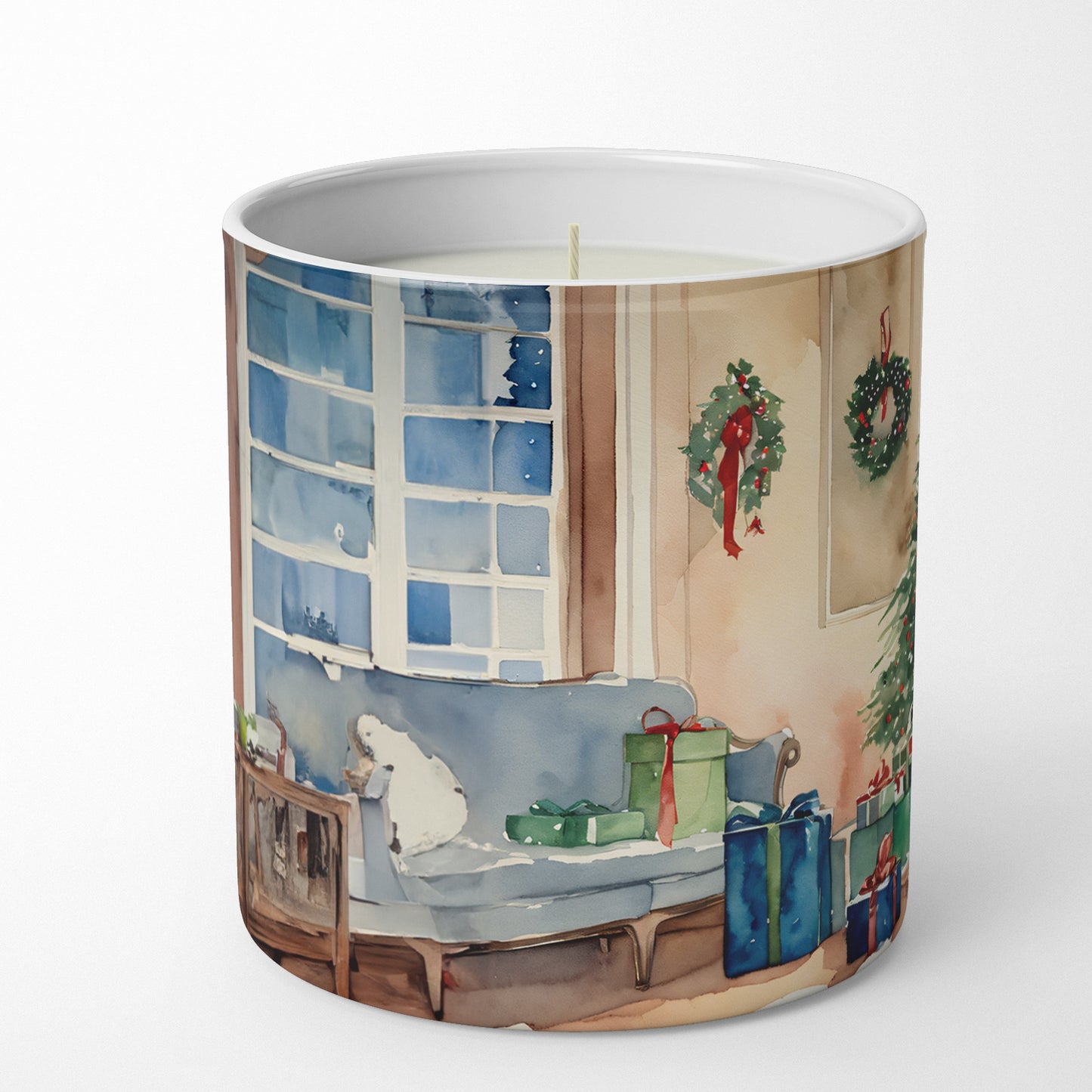 Buy this Japanese Chin Cozy Christmas Decorative Soy Candle