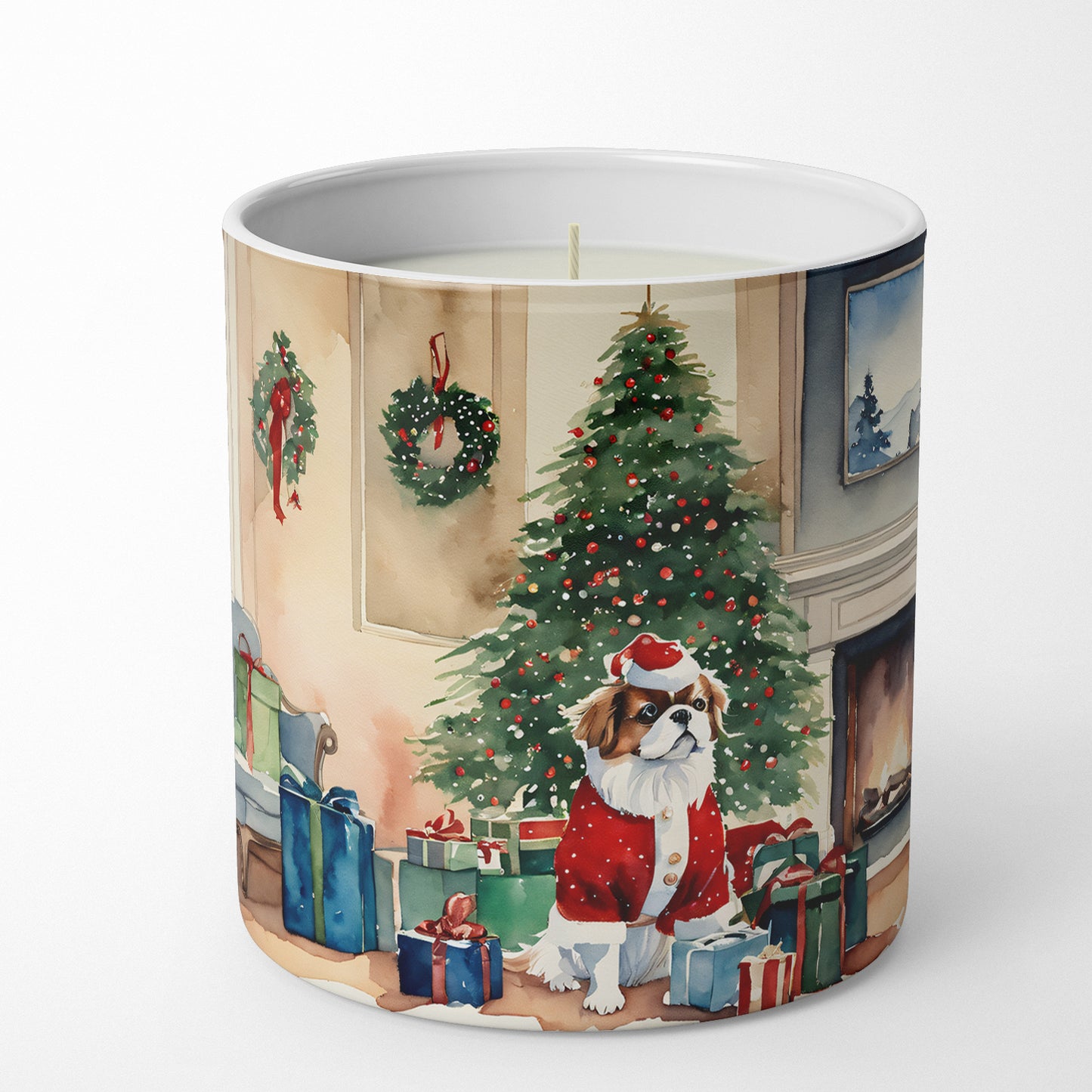 Japanese Chin Cozy Christmas Decorative Soy Candle