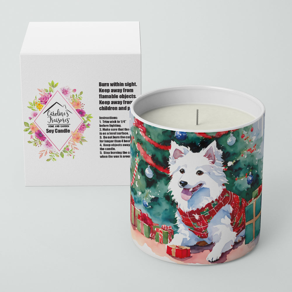 Japanese Spitz Cozy Christmas Decorative Soy Candle