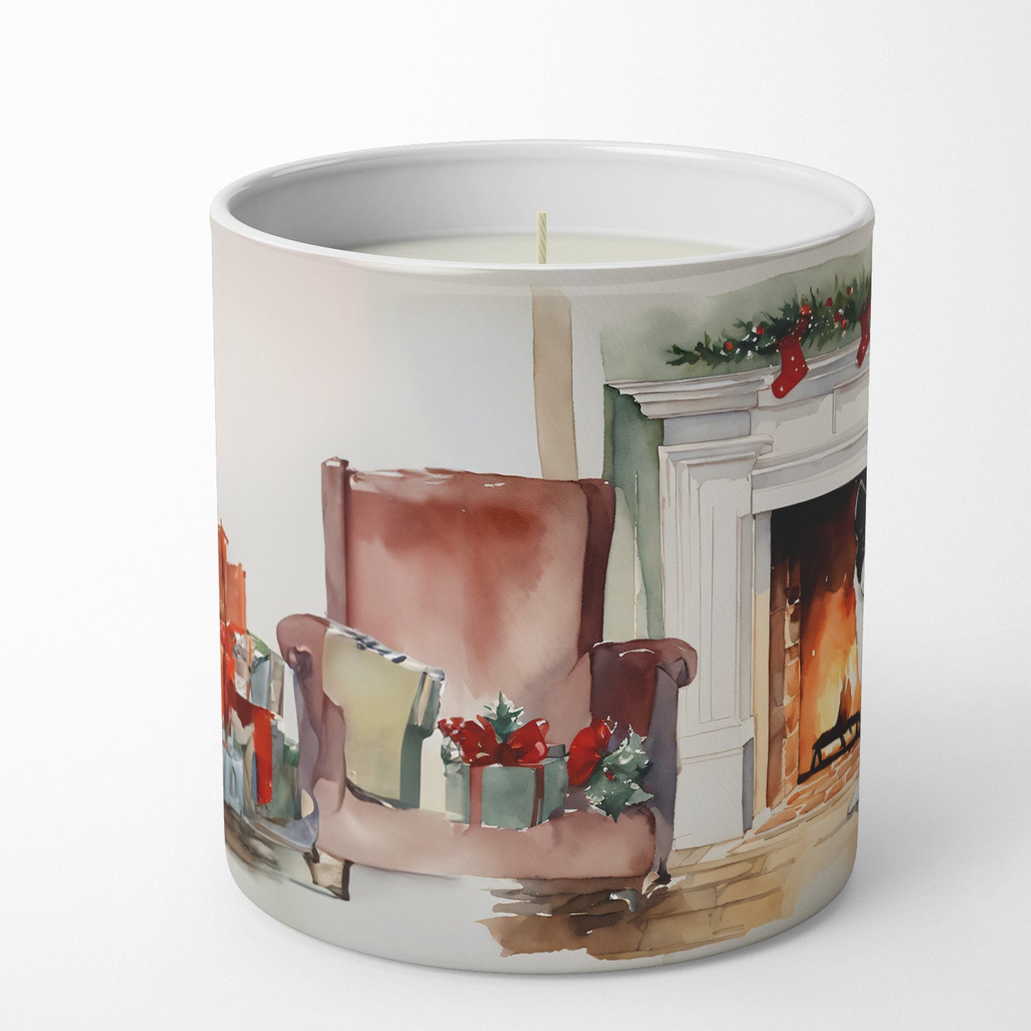 Buy this Karelian Bear Dog Cozy Christmas Decorative Soy Candle
