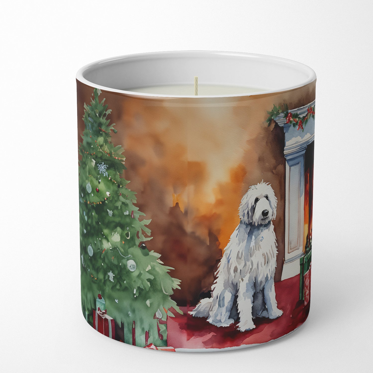 Buy this Komondor Cozy Christmas Decorative Soy Candle