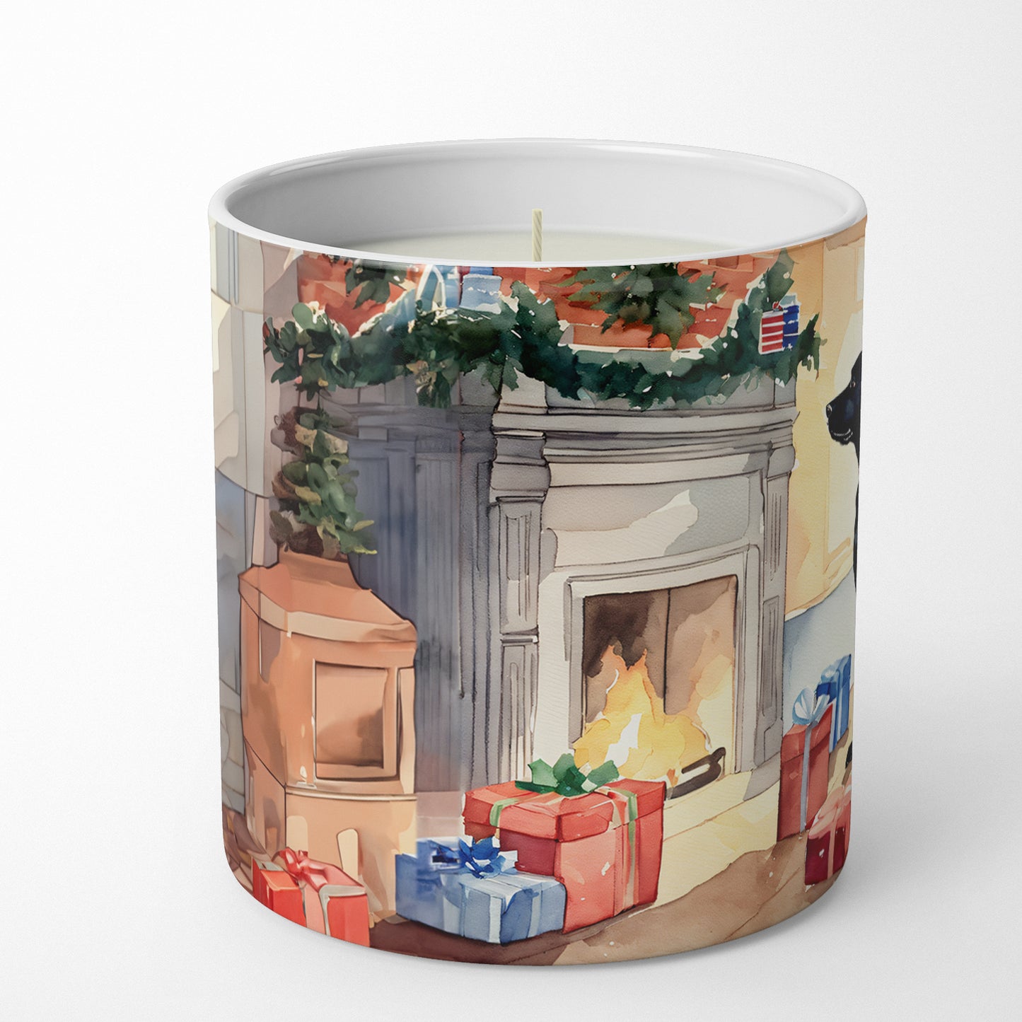 Buy this Labrador Retriever Cozy Christmas Decorative Soy Candle