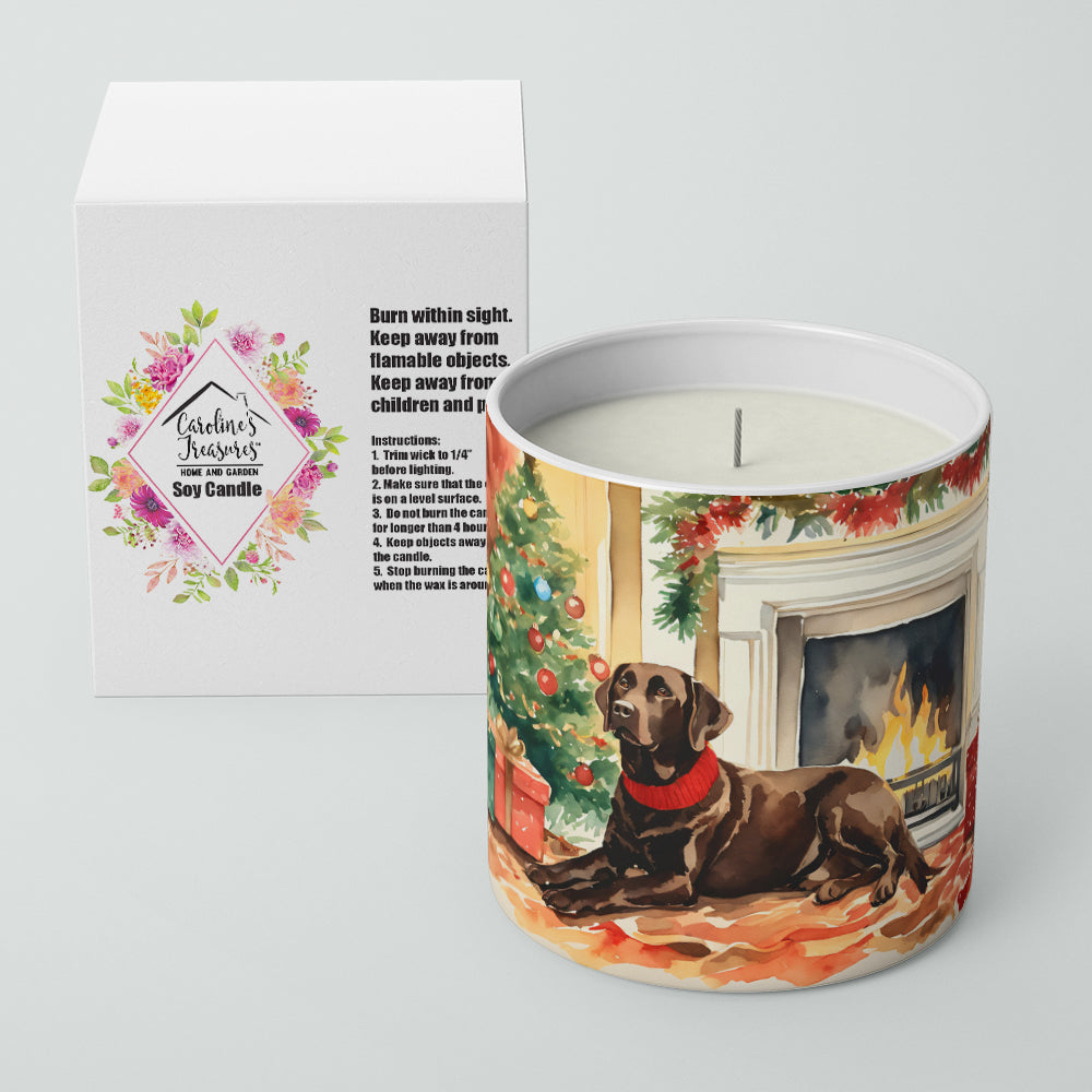 Labrador Retriever Cozy Christmas Decorative Soy Candle