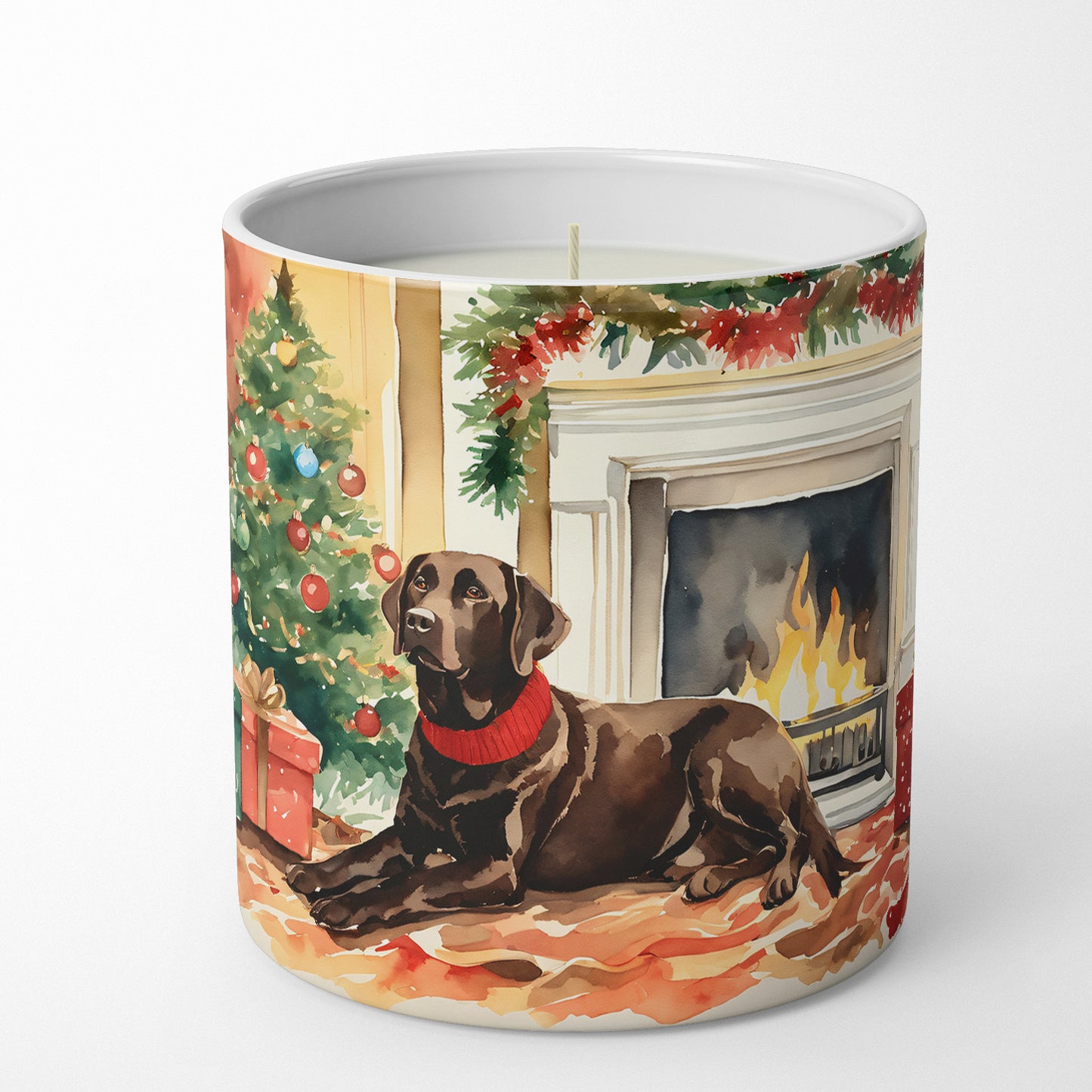 Labrador Retriever Cozy Christmas Decorative Soy Candle
