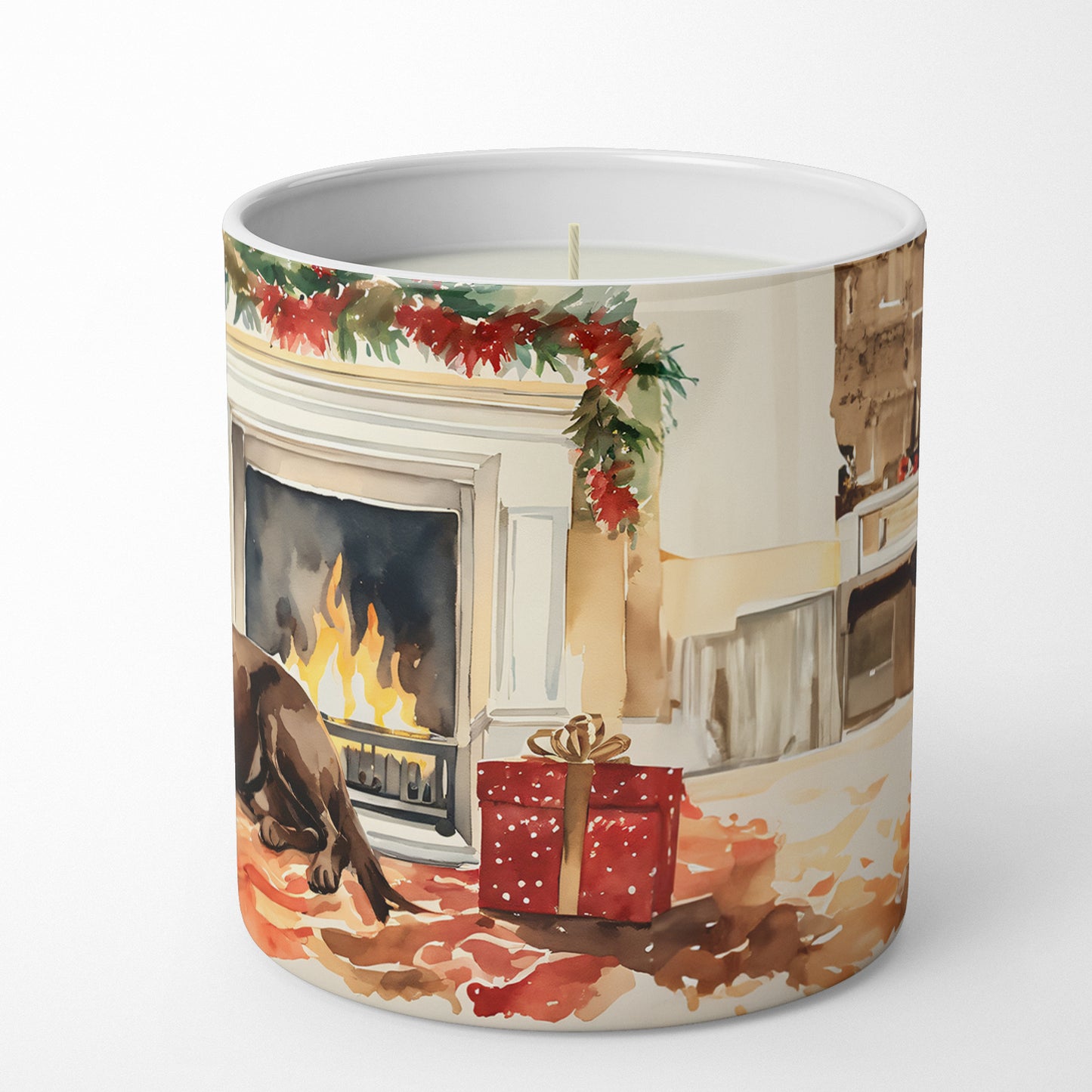 Labrador Retriever Cozy Christmas Decorative Soy Candle