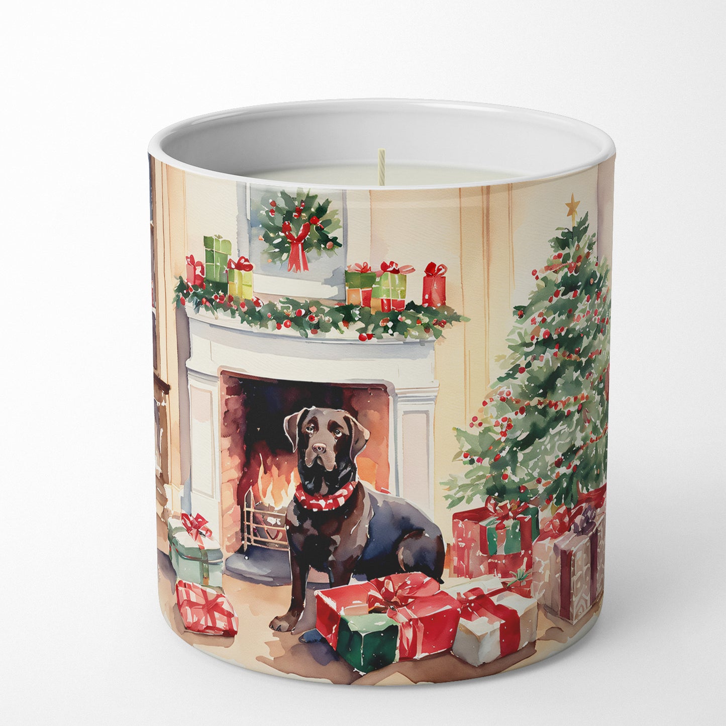 Labrador Retriever Cozy Christmas Decorative Soy Candle