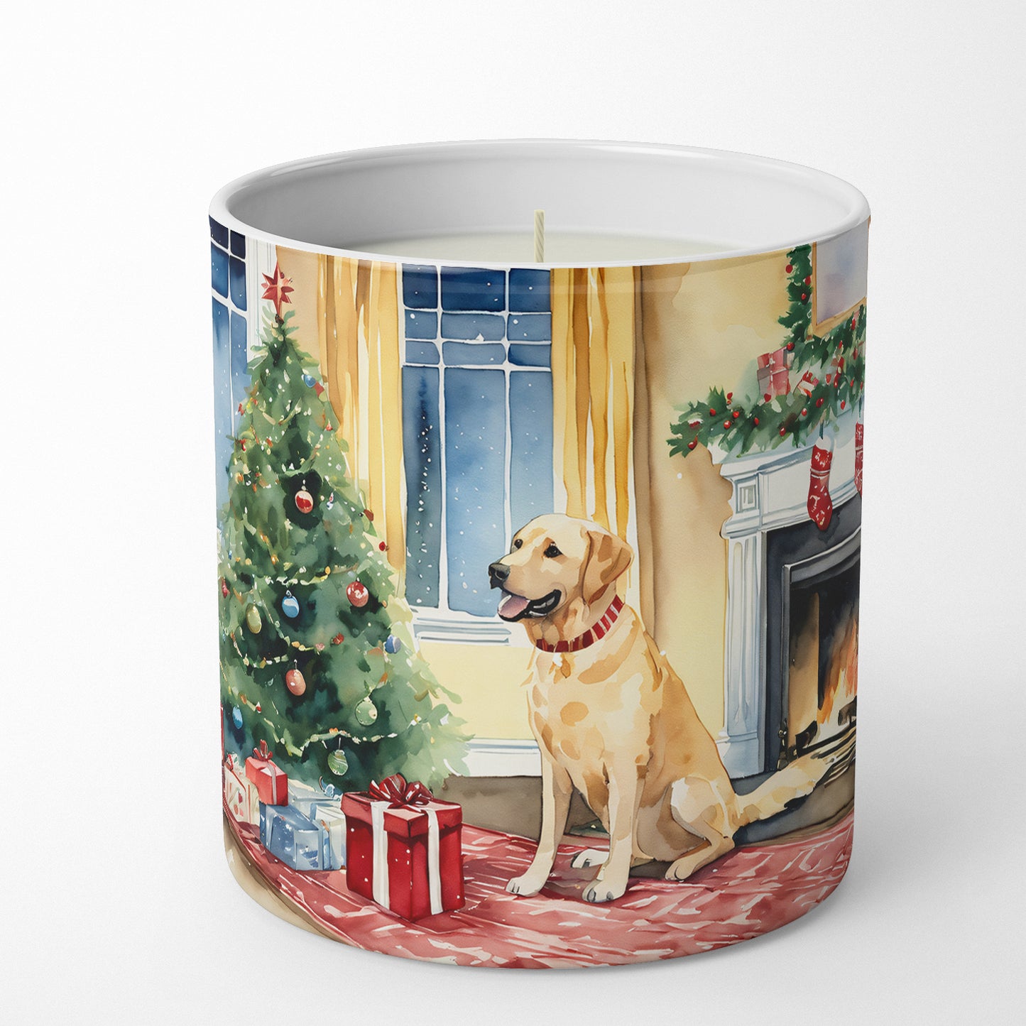 Labrador Retriever Cozy Christmas Decorative Soy Candle