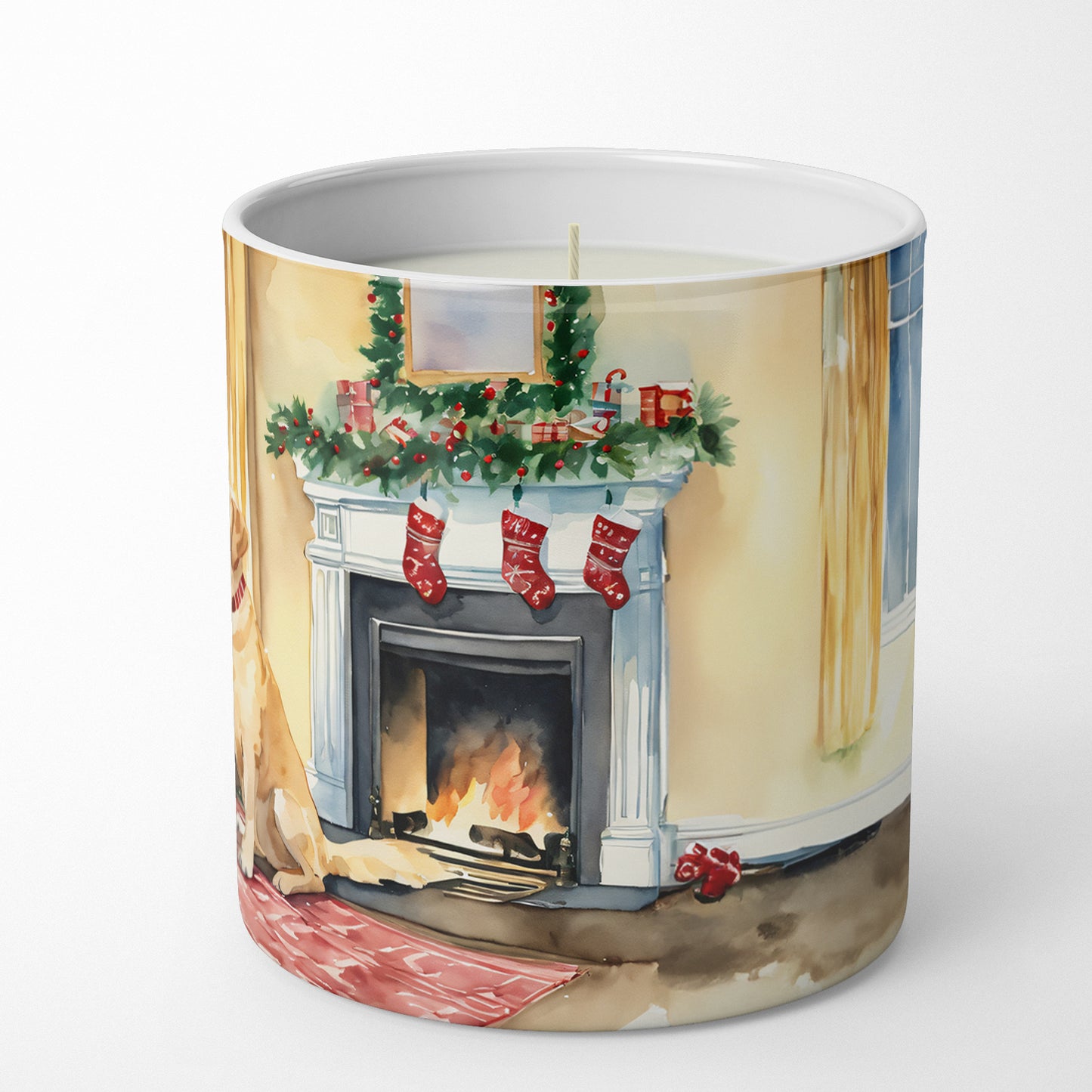 Labrador Retriever Cozy Christmas Decorative Soy Candle
