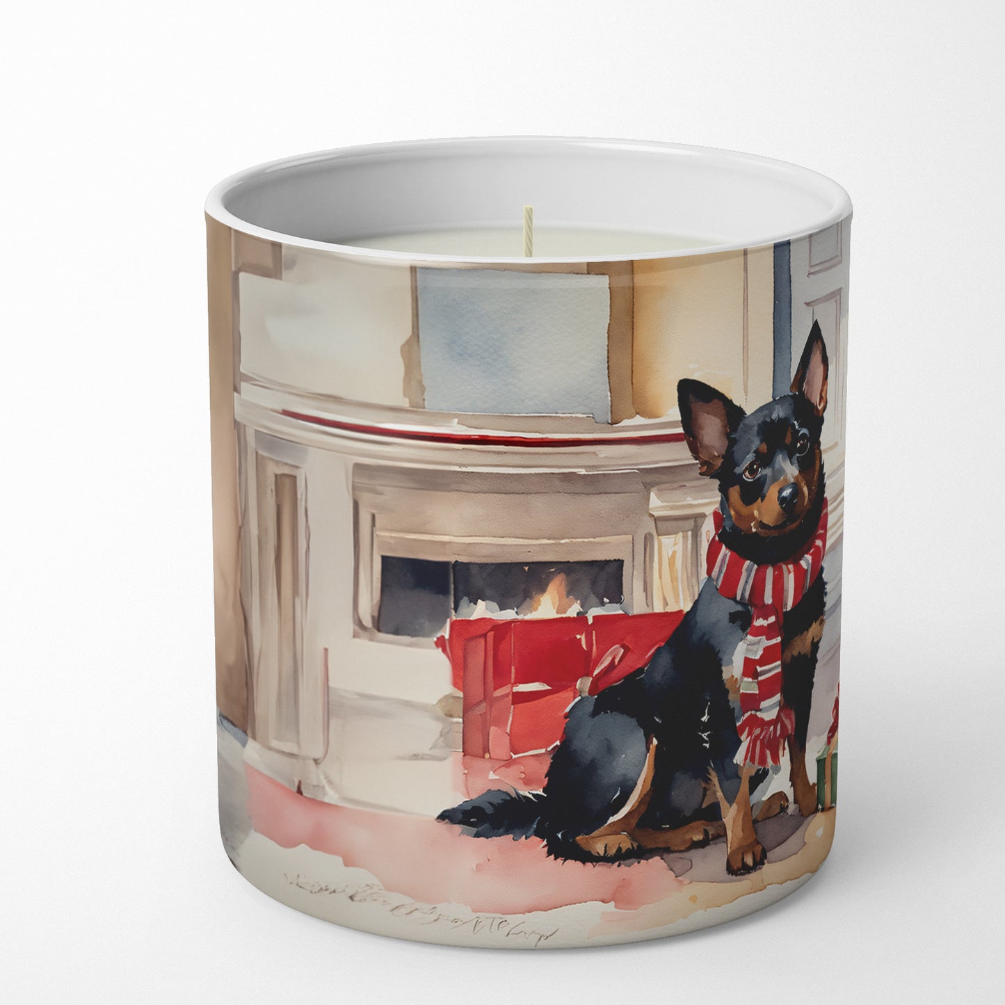 Buy this Lancashire Heeler Cozy Christmas Decorative Soy Candle