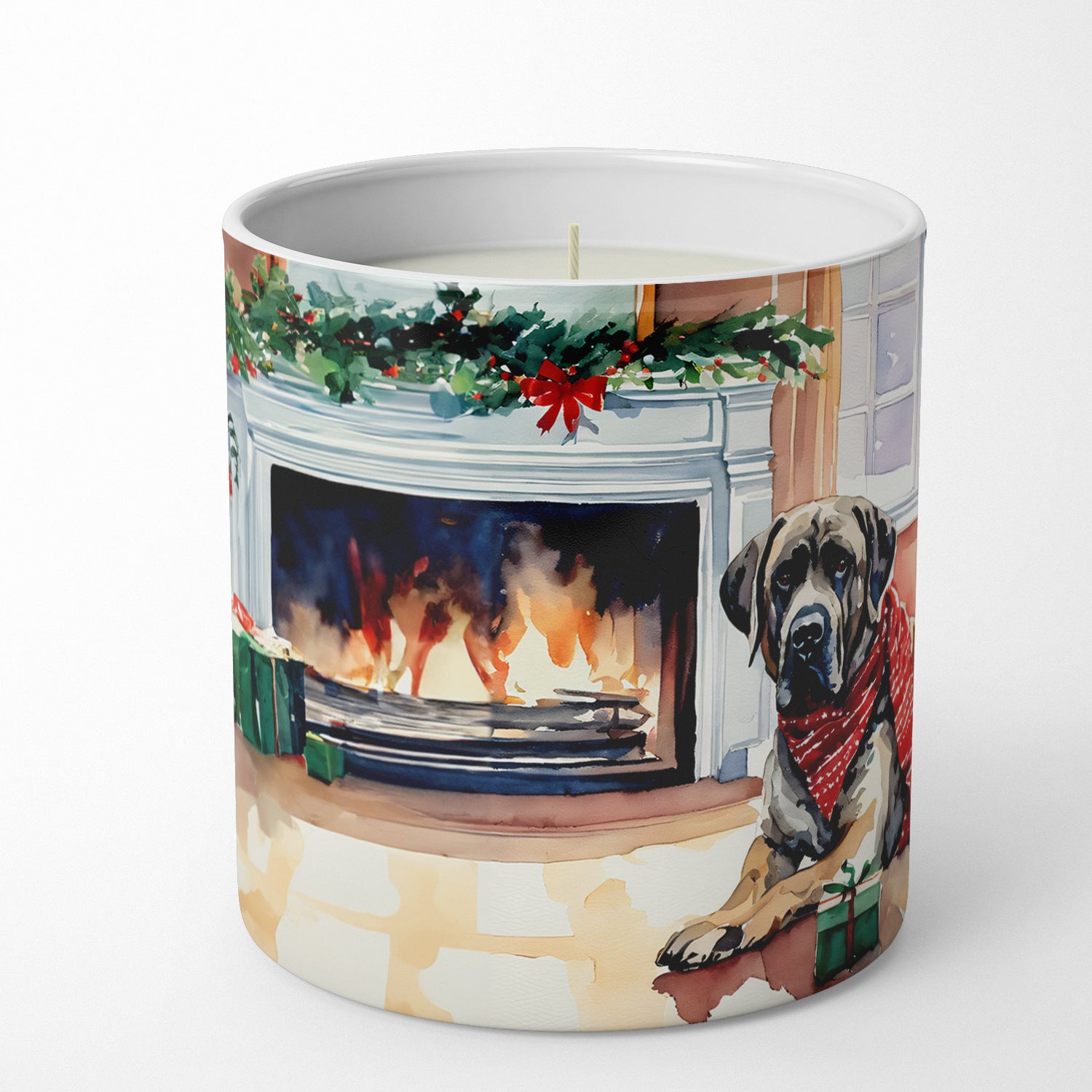 Buy this Mastiff Cozy Christmas Decorative Soy Candle