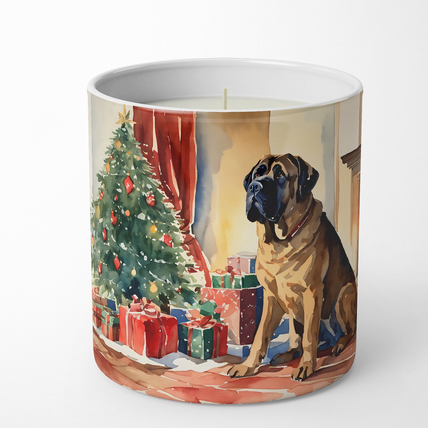 Mastiff Cozy Christmas Decorative Soy Candle