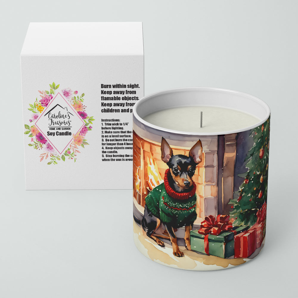 Miniature Pinscher Cozy Christmas Decorative Soy Candle