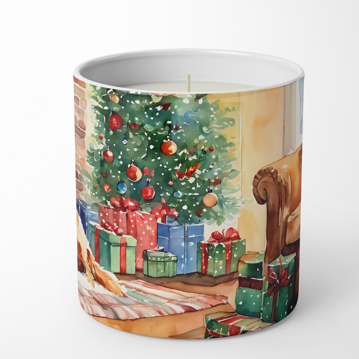 Nova Scotia Duck Tolling Retriever Cozy Christmas Decorative Soy Candle