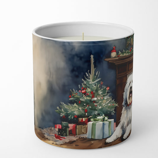 Buy this Old English Sheepdog Cozy Christmas Decorative Soy Candle
