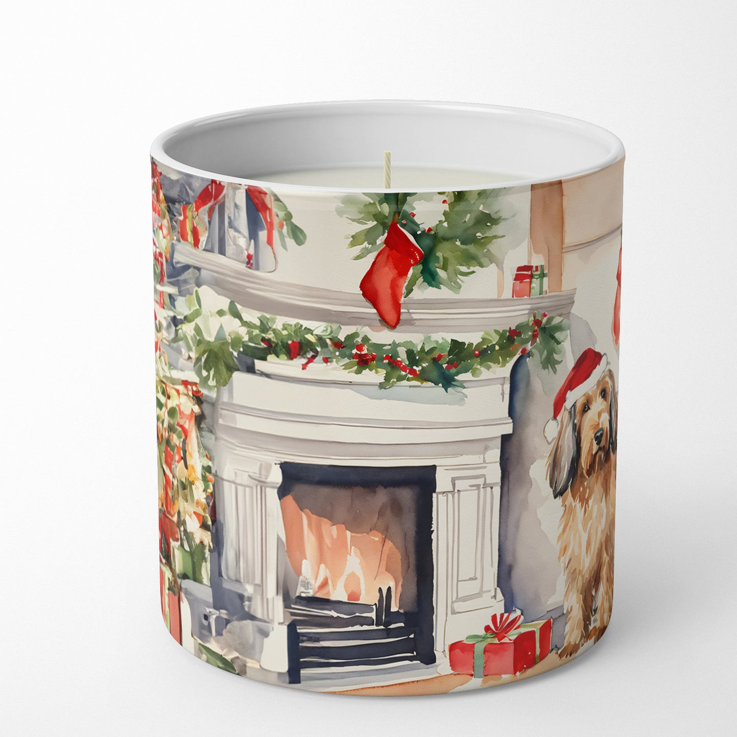 Buy this Otterhound Cozy Christmas Decorative Soy Candle