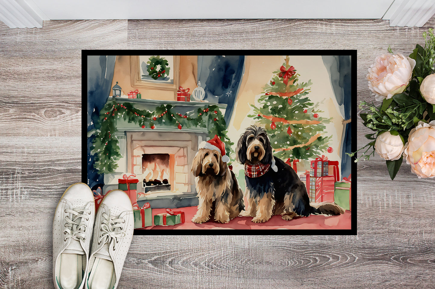 Otterhound Cozy Christmas Doormat