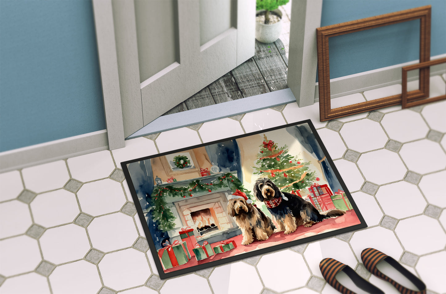 Otterhound Cozy Christmas Doormat