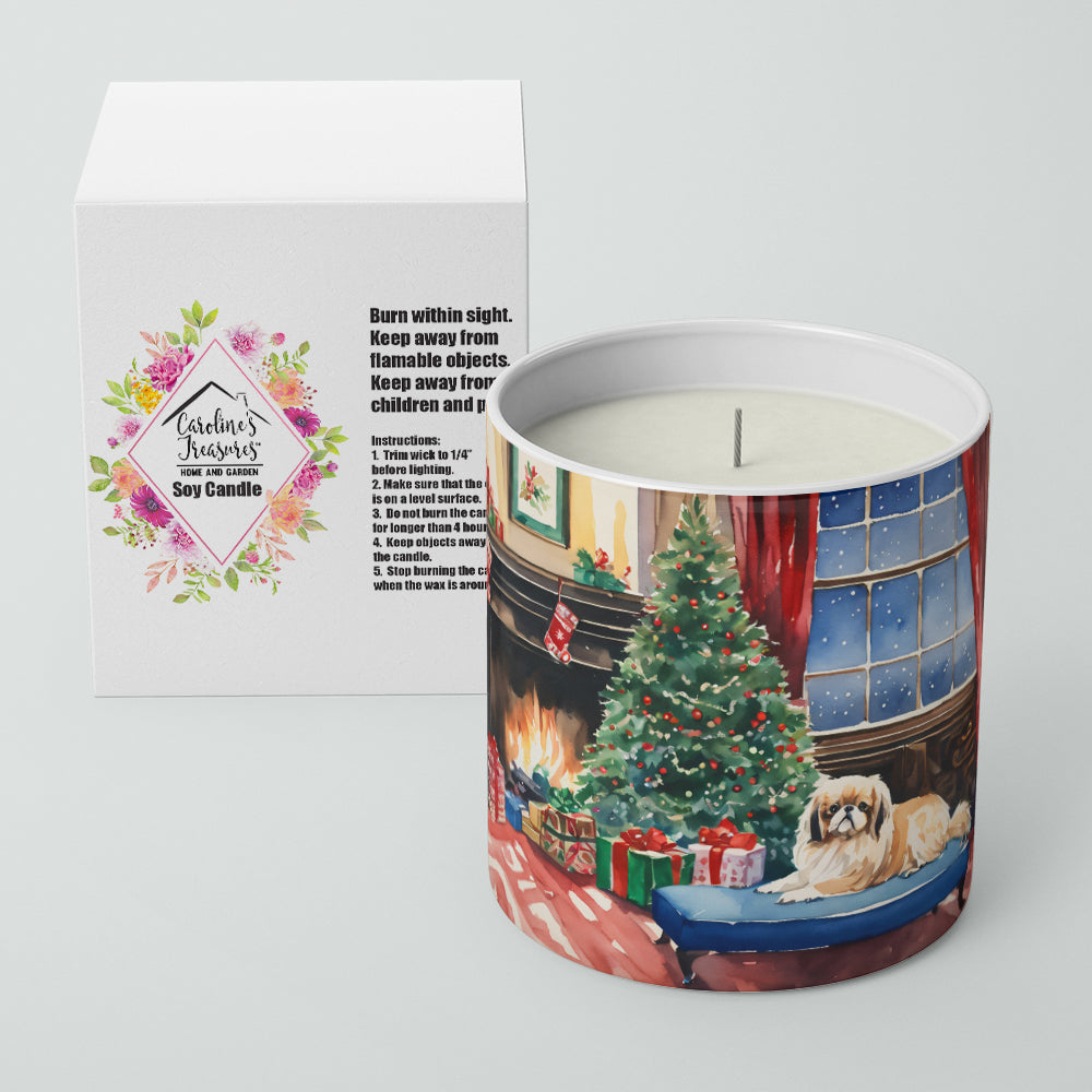 Pekingese Cozy Christmas Decorative Soy Candle
