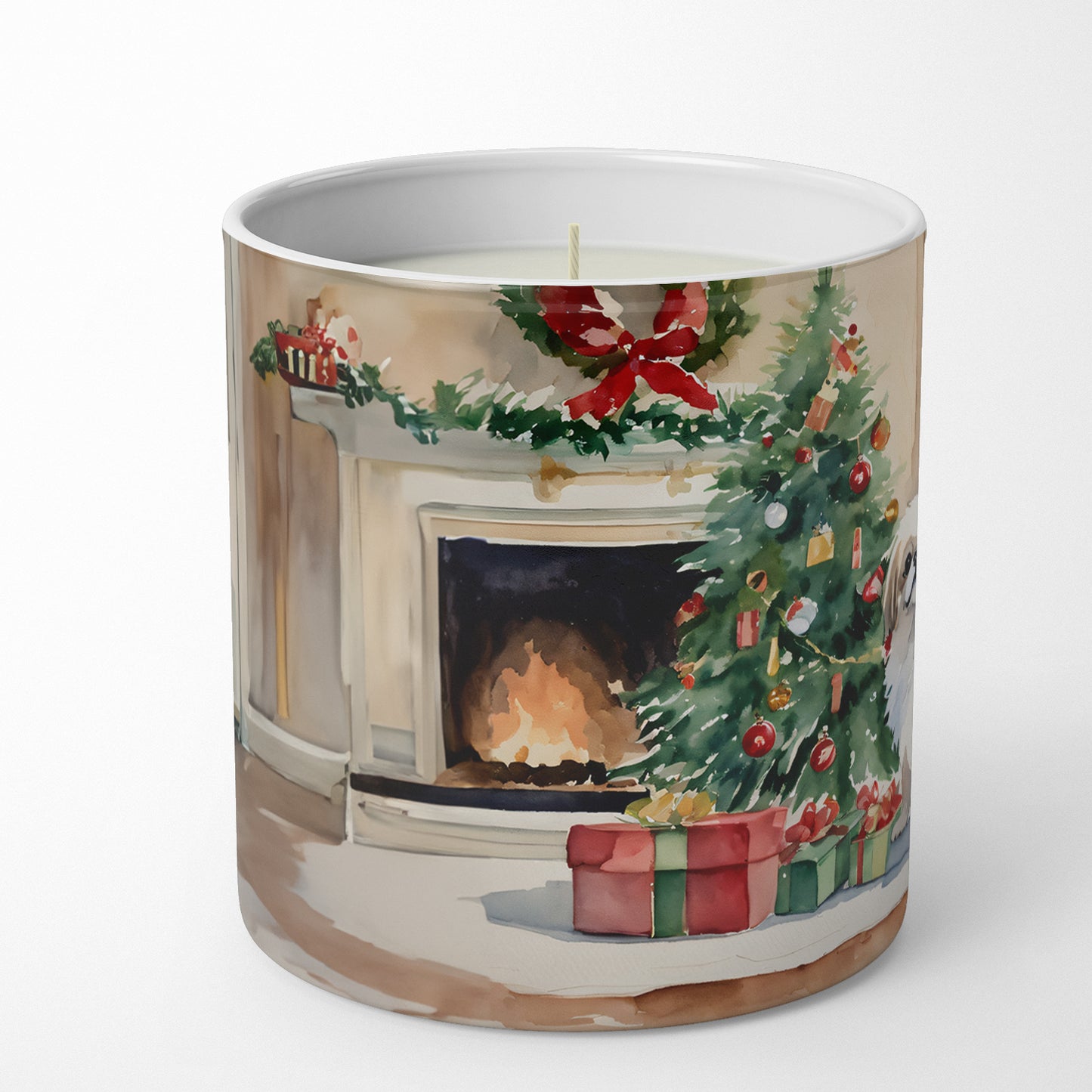 Buy this Pekingese Cozy Christmas Decorative Soy Candle