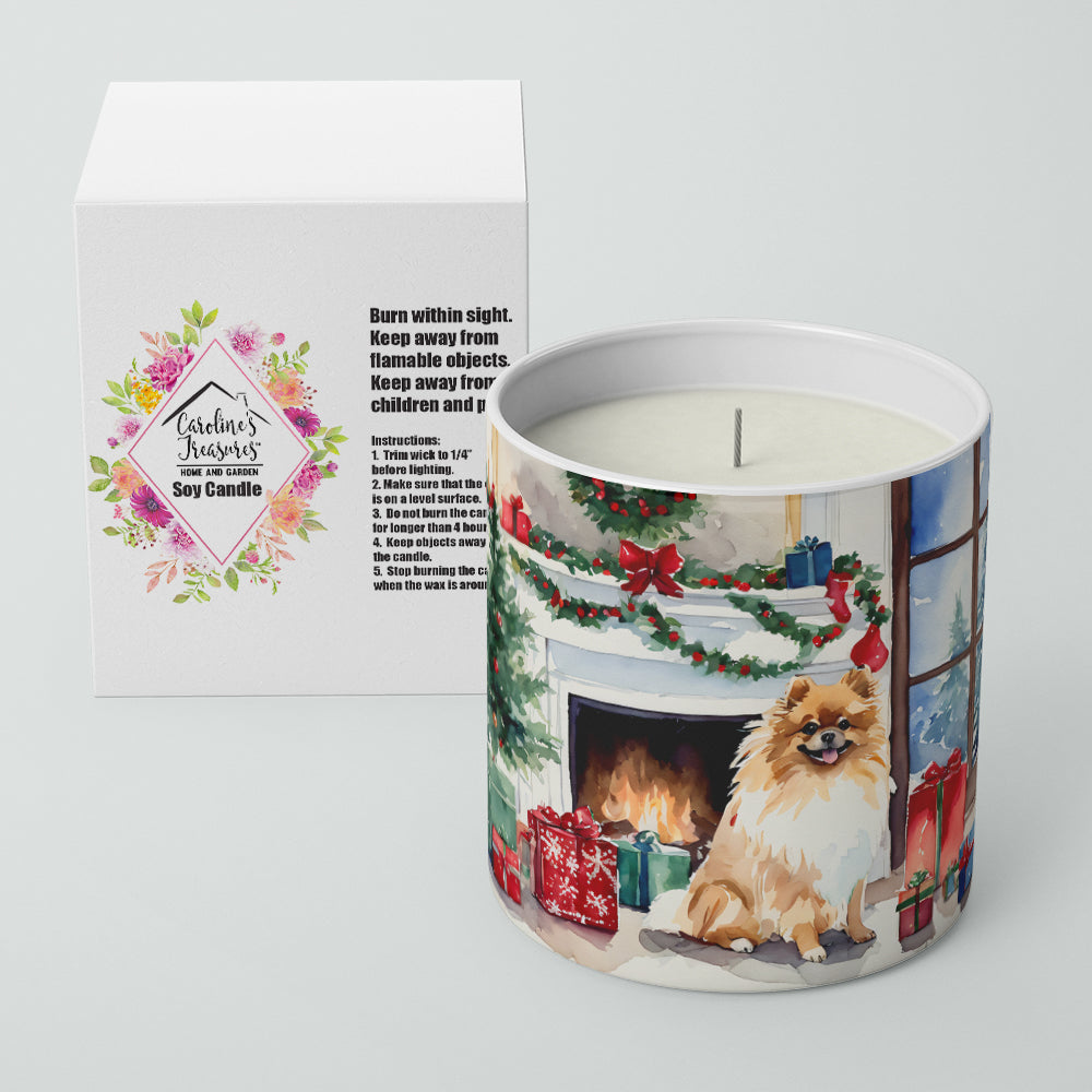 Pomeranian Cozy Christmas Decorative Soy Candle