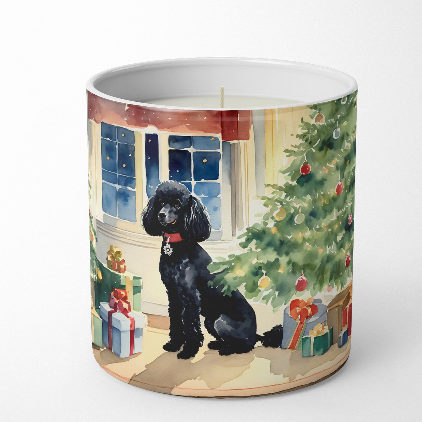 Poodle Cozy Christmas Decorative Soy Candle