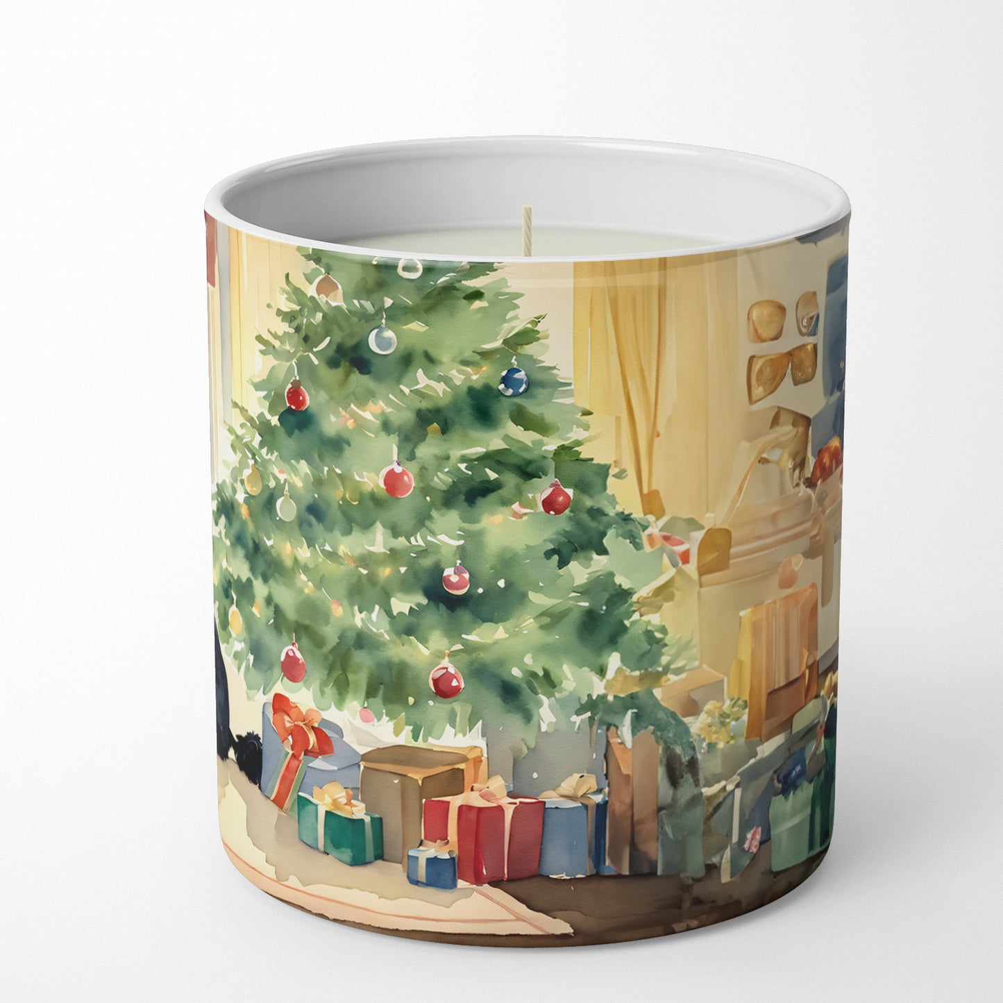 Poodle Cozy Christmas Decorative Soy Candle