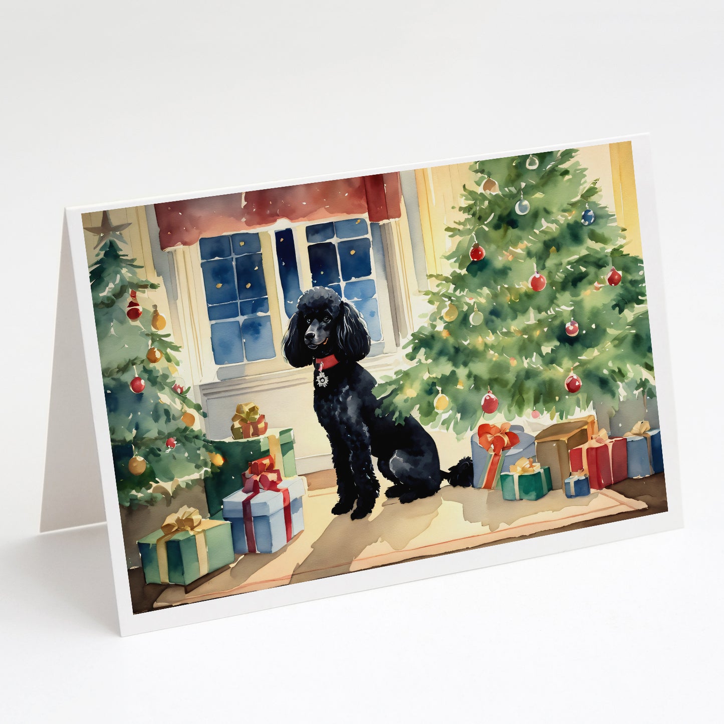 Buy this Poodle Cozy Christmas Greeting Cards Pack of 8