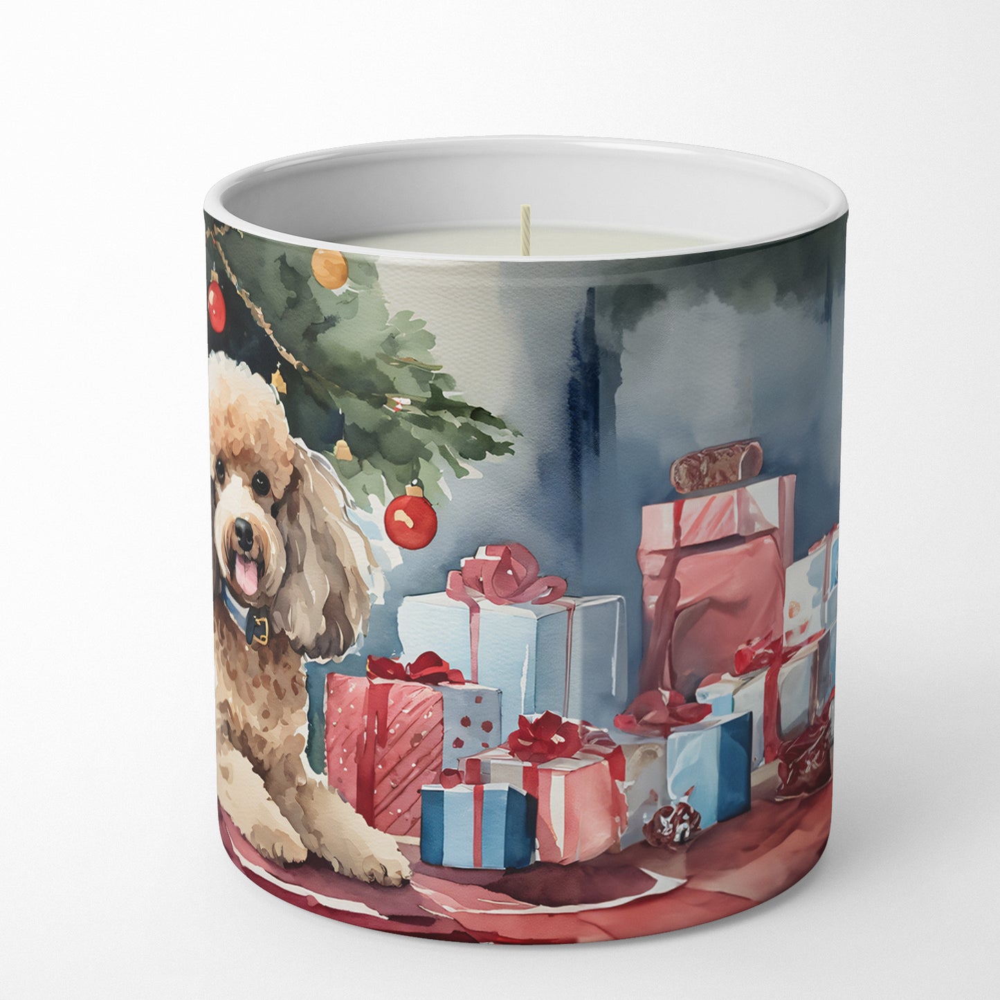 Poodle Cozy Christmas Decorative Soy Candle