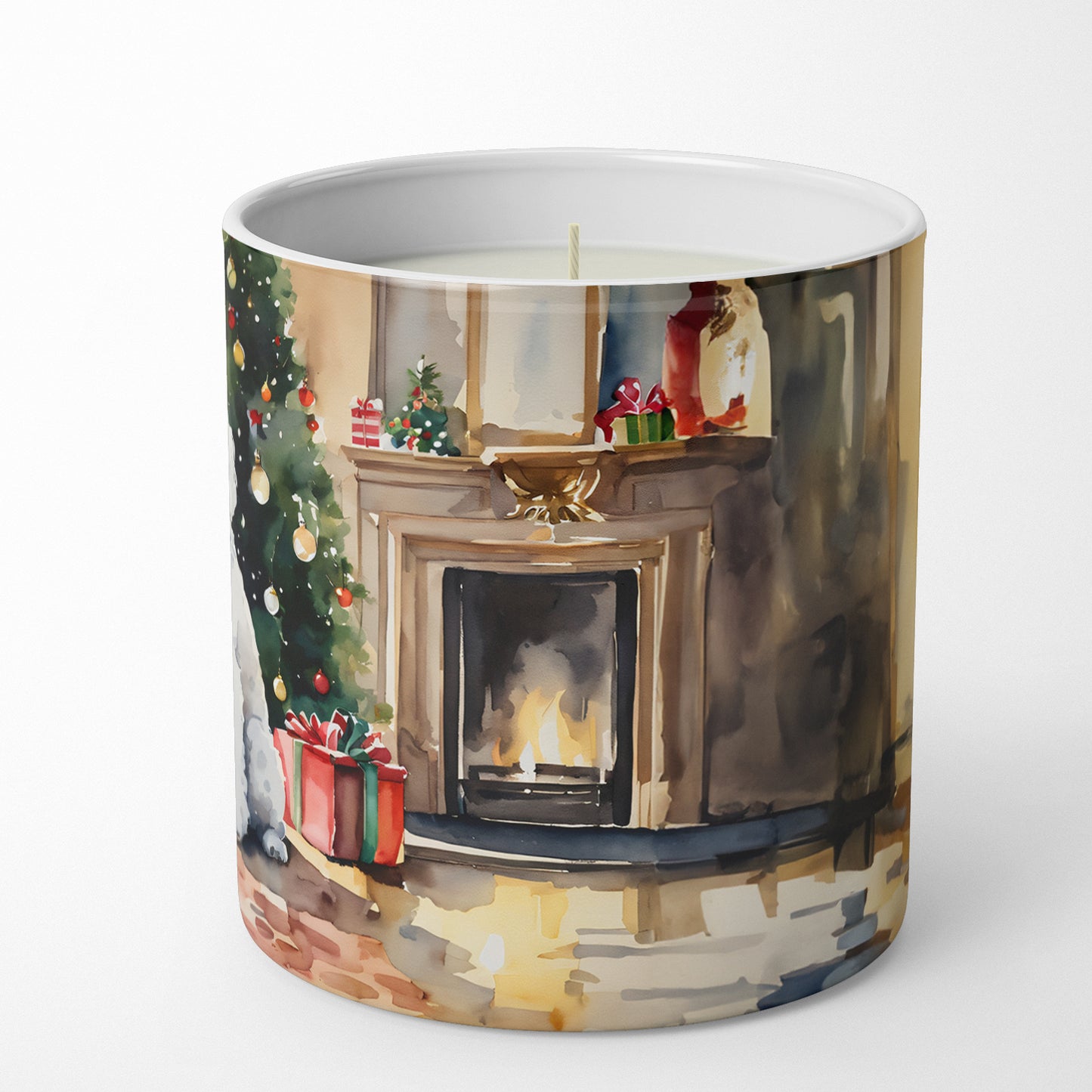 Poodle Cozy Christmas Decorative Soy Candle
