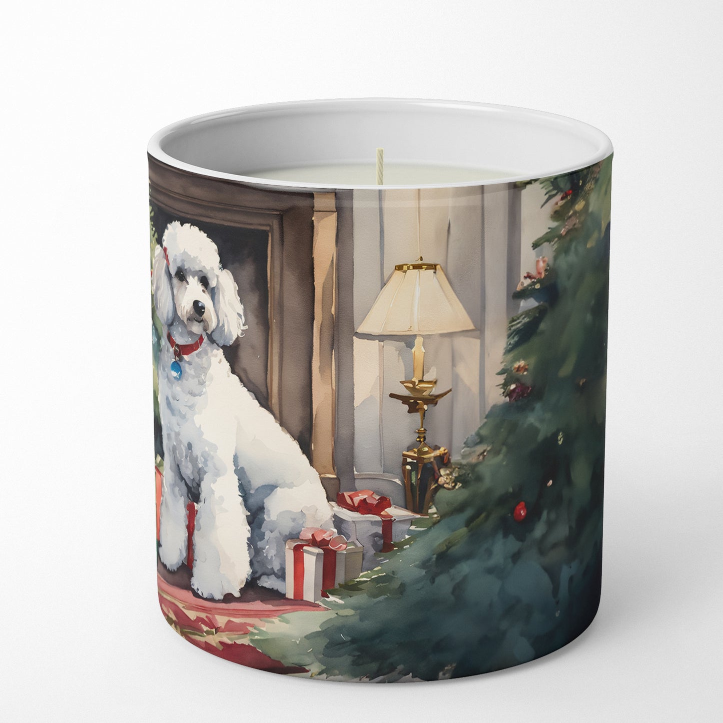 Poodle Cozy Christmas Decorative Soy Candle