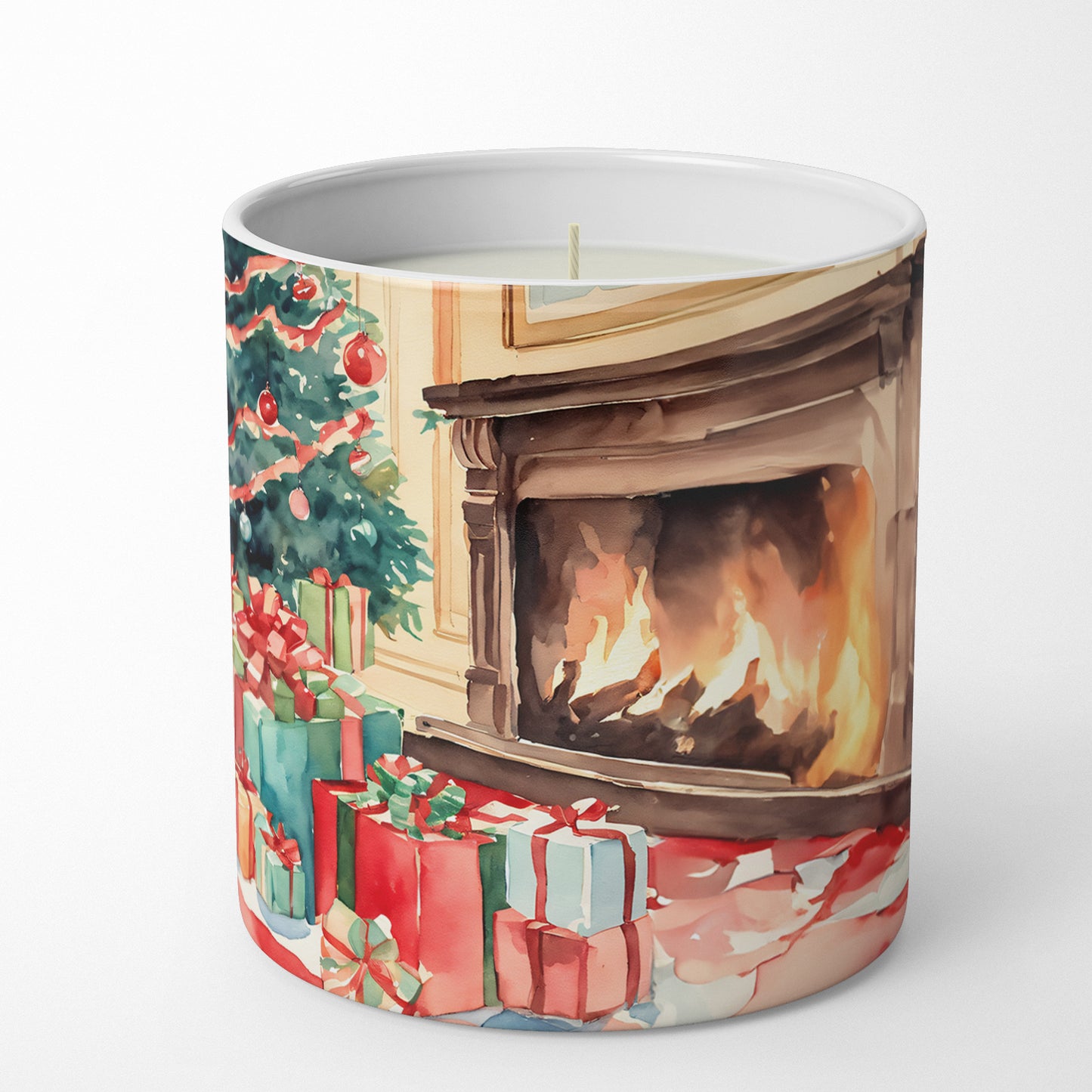 Portuguese Water Dog Cozy Christmas Decorative Soy Candle