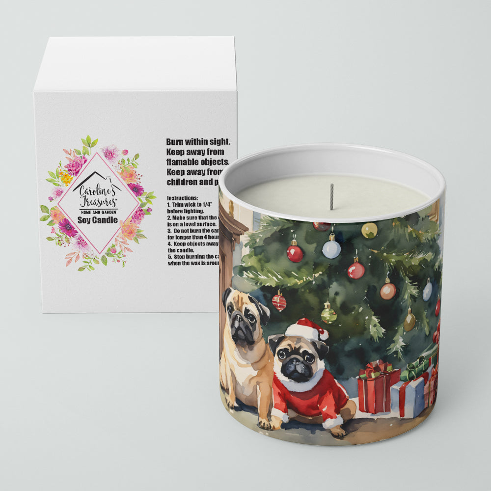 Pug Cozy Christmas Decorative Soy Candle