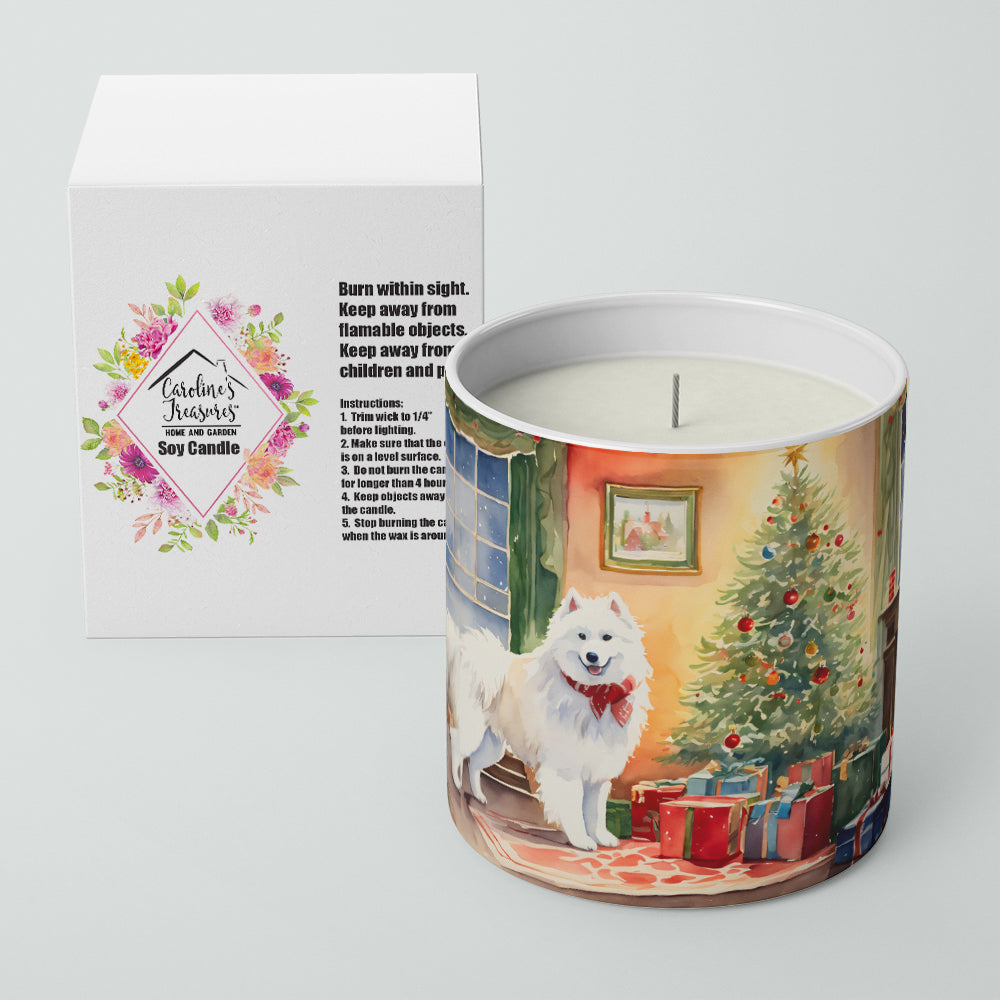 Samoyed Cozy Christmas Decorative Soy Candle