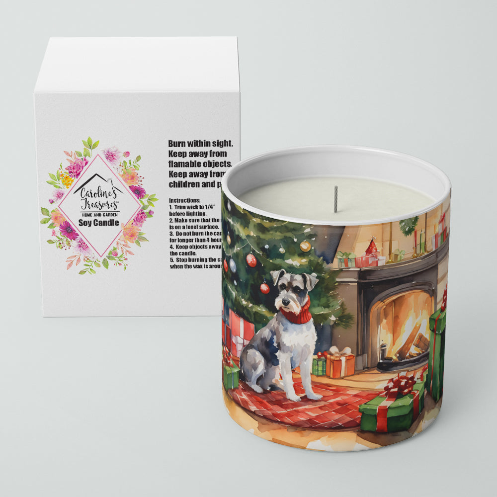 Schnauzer Cozy Christmas Decorative Soy Candle