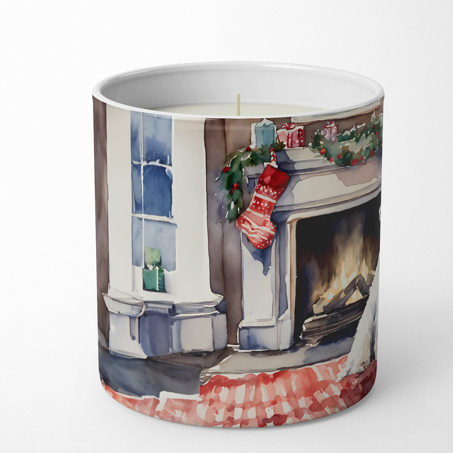 Buy this Sealyham Terrier Cozy Christmas Decorative Soy Candle