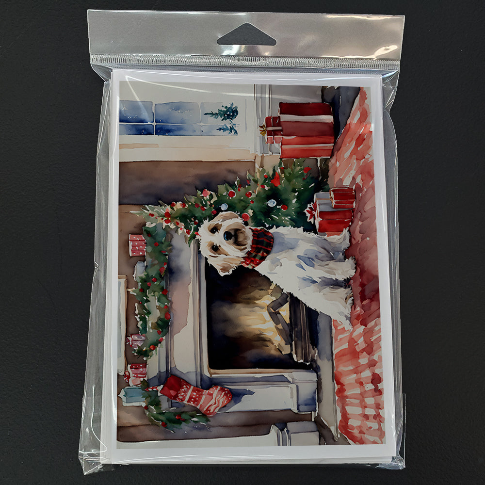 Sealyham Terrier Cozy Christmas Greeting Cards Pack of 8