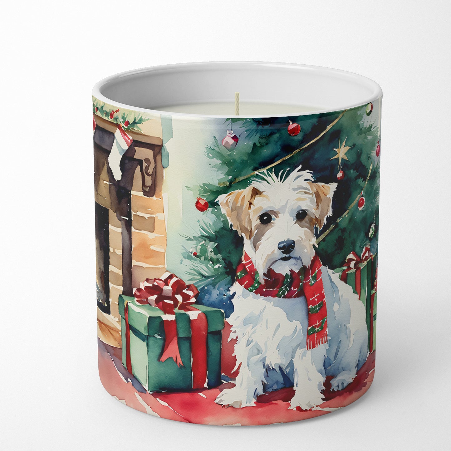 Sealyham Terrier Cozy Christmas Decorative Soy Candle
