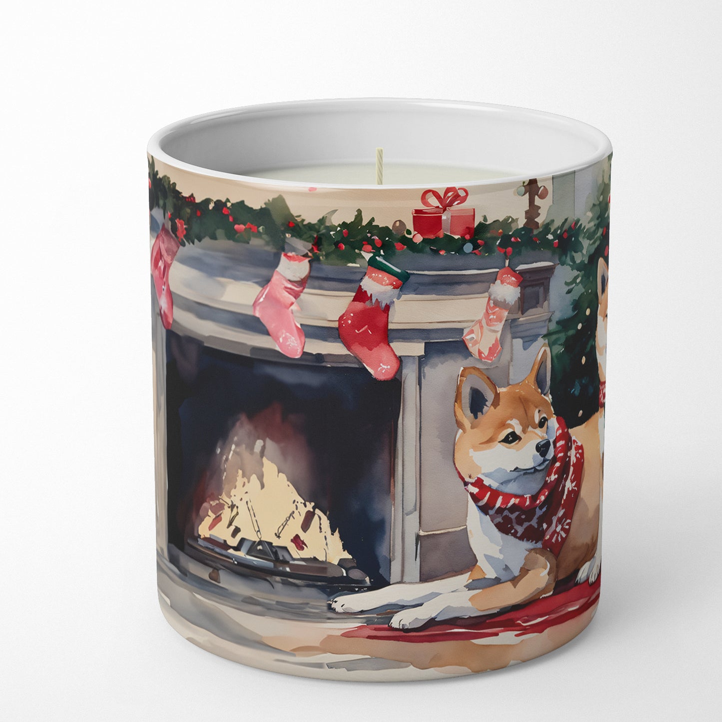 Buy this Shiba Inu Cozy Christmas Decorative Soy Candle