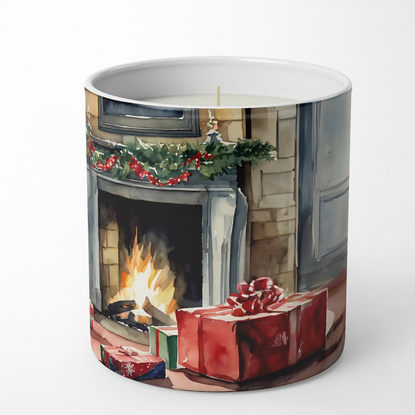 Siberian Husky Cozy Christmas Decorative Soy Candle
