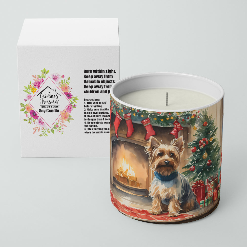 Silky Terrier Cozy Christmas Decorative Soy Candle